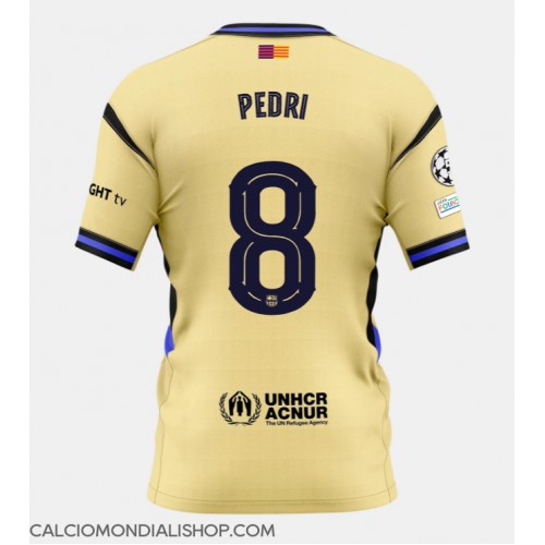 Maglie da calcio Barcelona Pedri Gonzalez #8 Seconda Maglia 2025-26 Manica Corta